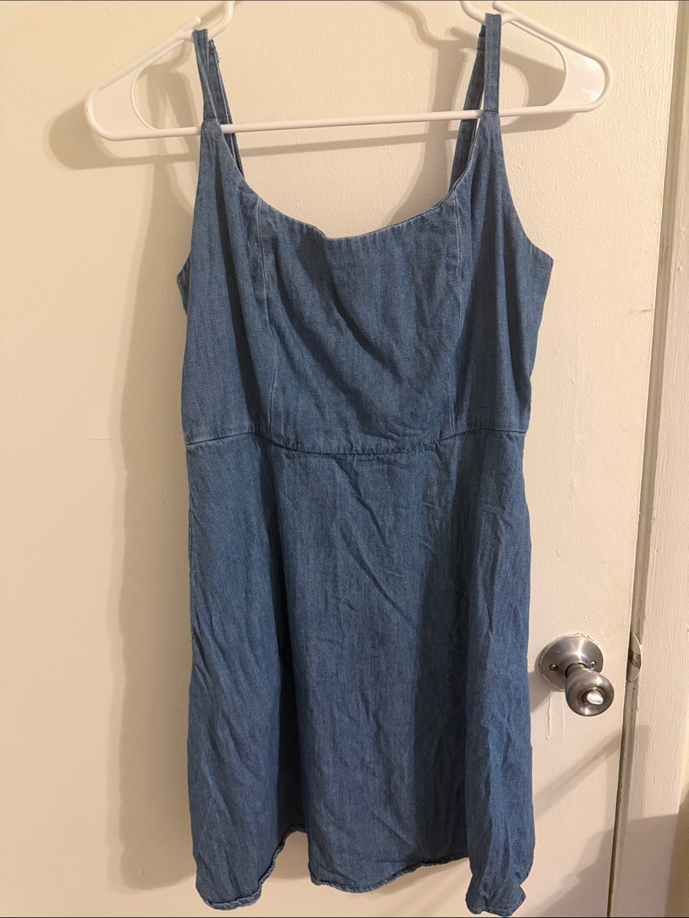 Old Navy Blue Denim-like Mini Sundress